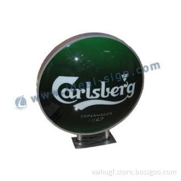 Round Carlsberg Vacuum Formed Light Box Exterior Wall Mount